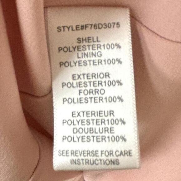 Adelyn Rae Georgina Shift Dress Pink Size Large Handkerchief‎ Hem - Picture 8 of 9